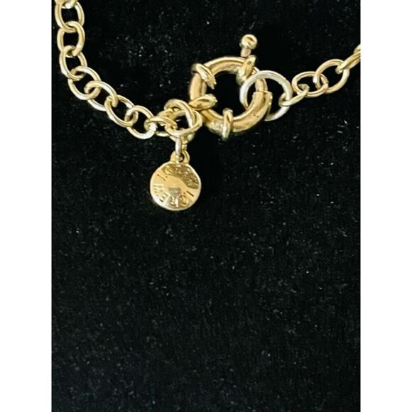 J Crew 34” Long Chain Necklace With Round Aqua Color Glass Bubble Beads - Picture 5 of 5